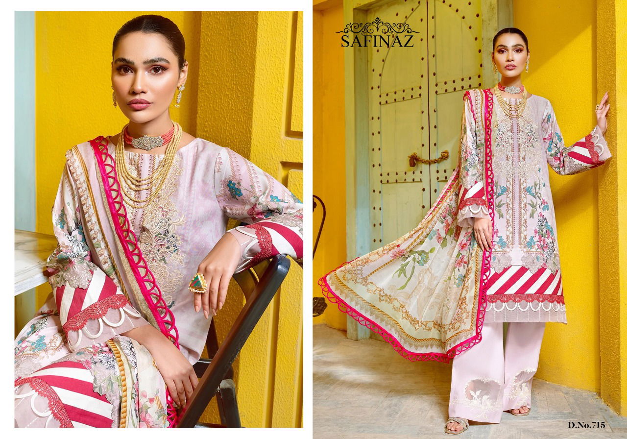 Safinaz Firdous 7 Designer Ethnic Wear Lawn Cotton Pakistani Salwar Kameez Collection